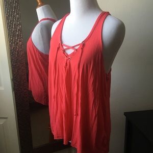 VS Pink Tank with Drawstring